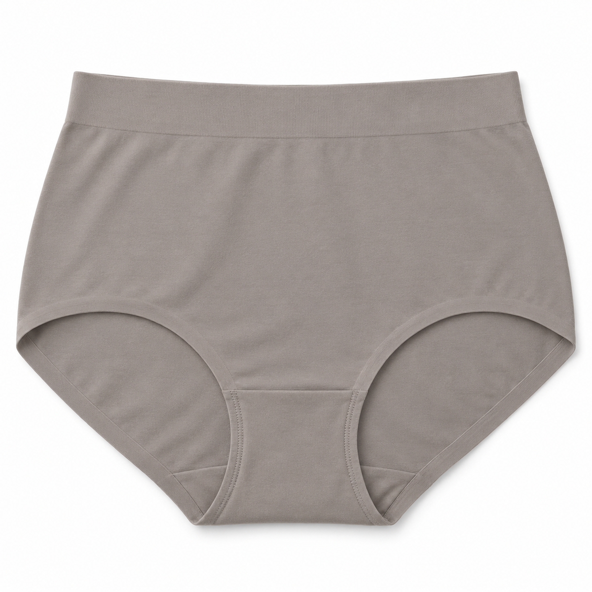 Youthrisewell Taupe High-Waist Seamless Comfort Briefs with Smooth Finish