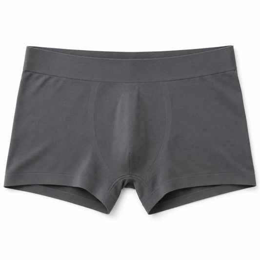 Youthrisewell Charcoal Seamless Comfort Boxer Briefs with Smooth Waistband
