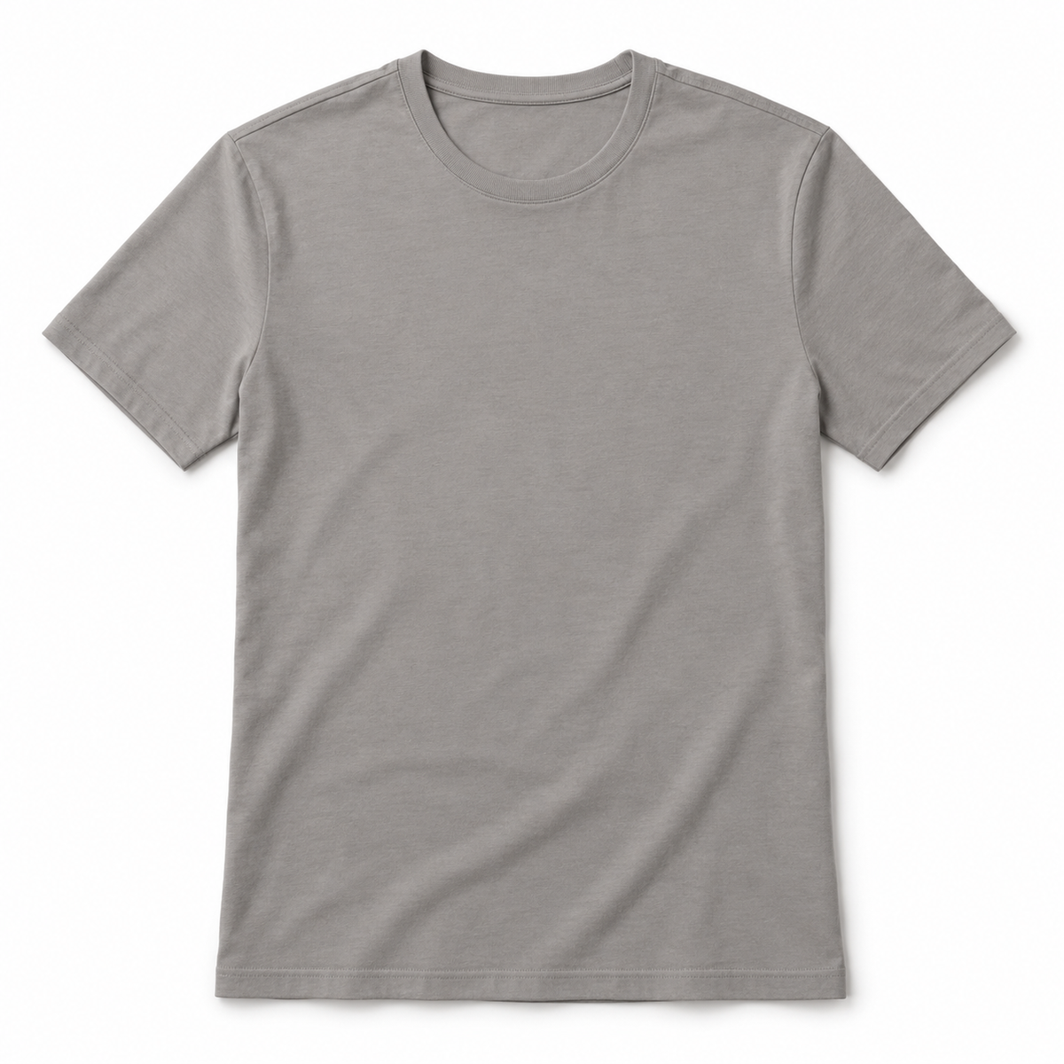 Youthrisewell Gray Soft Lounge Short Sleeve T-Shirt with Crew Neckline