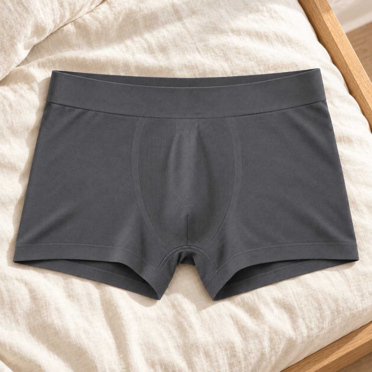 Youthrisewell Charcoal Seamless Comfort Boxer Briefs with Smooth Waistband