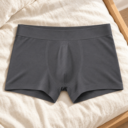 Youthrisewell Charcoal Seamless Comfort Boxer Briefs with Smooth Waistband