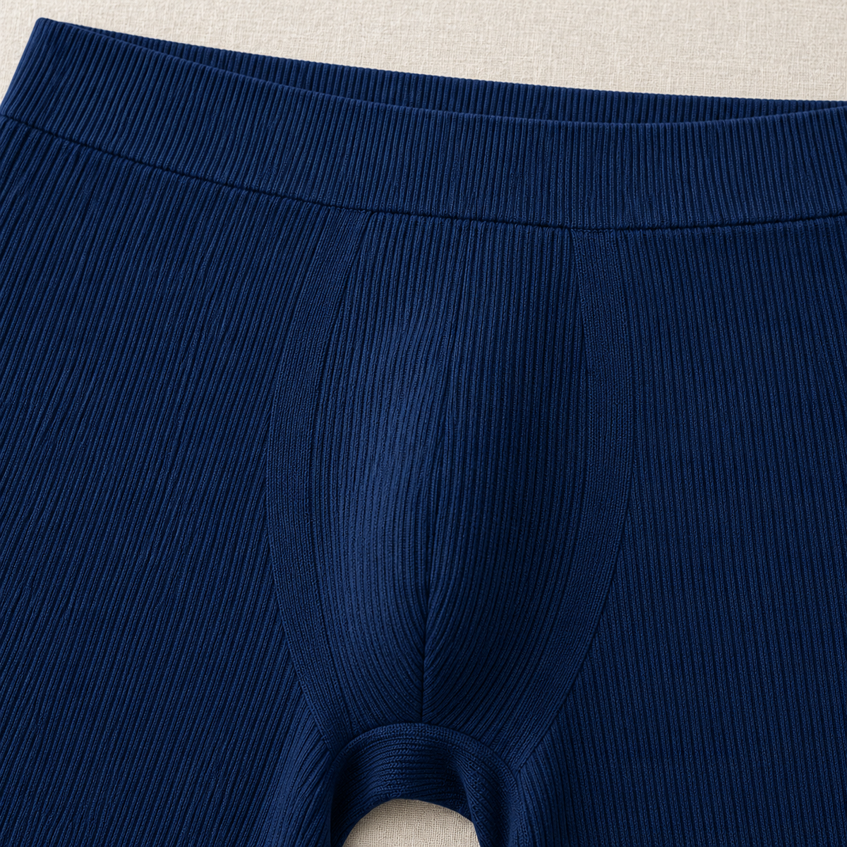 Youthrisewell Navy Seamless Comfort Boxer Briefs with Ribbed Texture