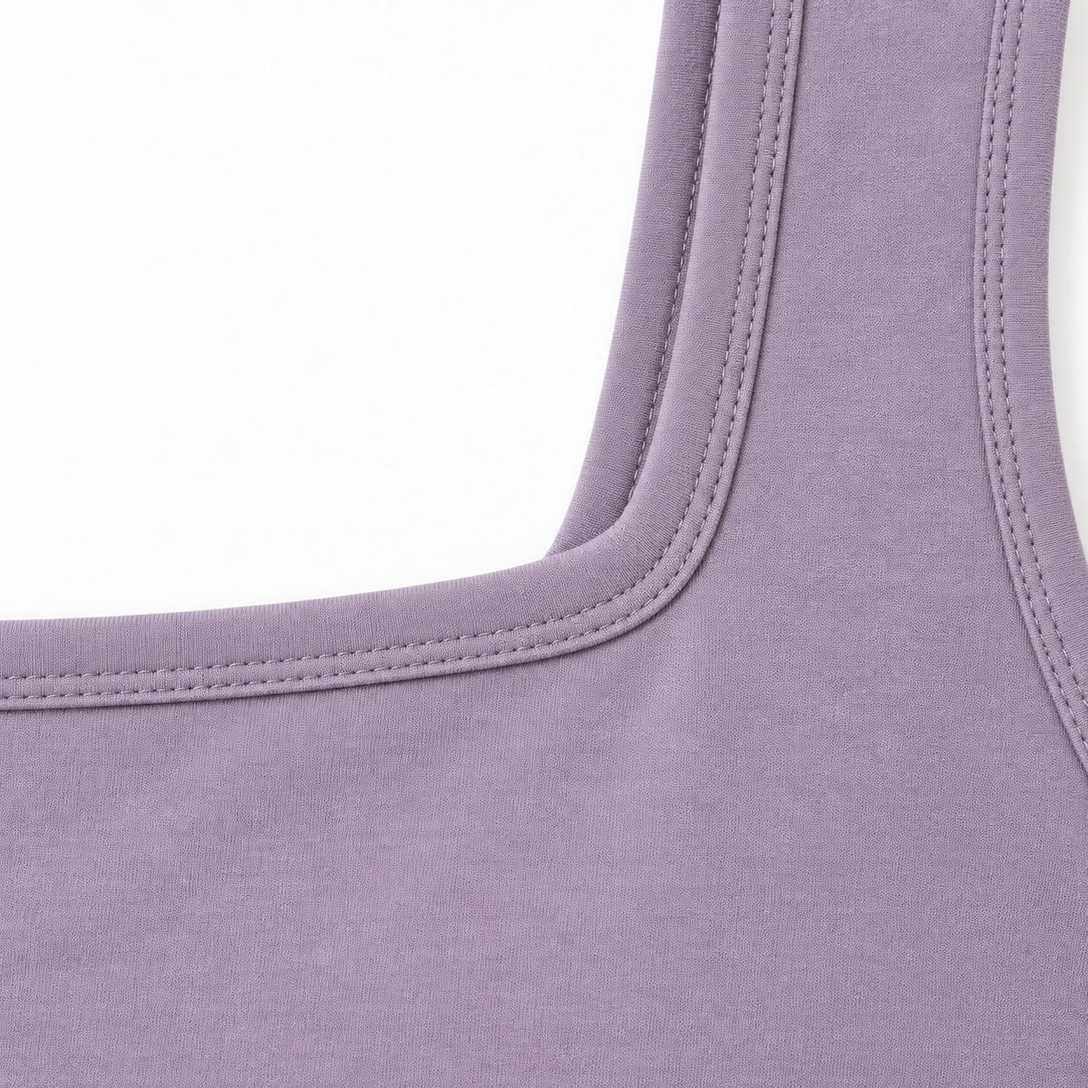 Youthrisewell Lavender Square-Neck Comfort Bralette with Wide Shoulder Straps