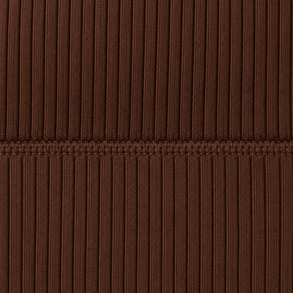 Youthrisewell Chocolate Brown Ribbed Comfort Bralette with Scoop Neckline