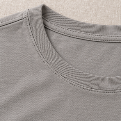 Youthrisewell Gray Soft Lounge Short Sleeve T-Shirt with Crew Neckline