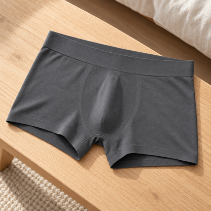 Youthrisewell Charcoal Seamless Comfort Boxer Briefs with Smooth Waistband