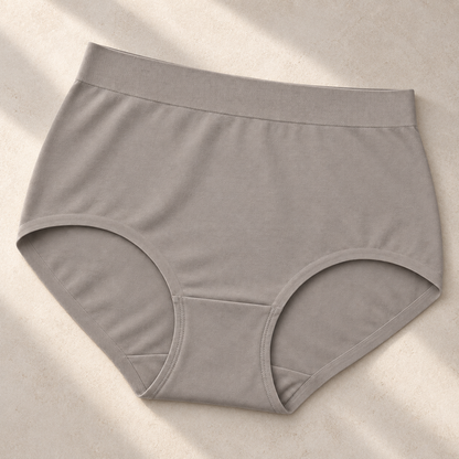 Youthrisewell Taupe High-Waist Seamless Comfort Briefs with Smooth Finish