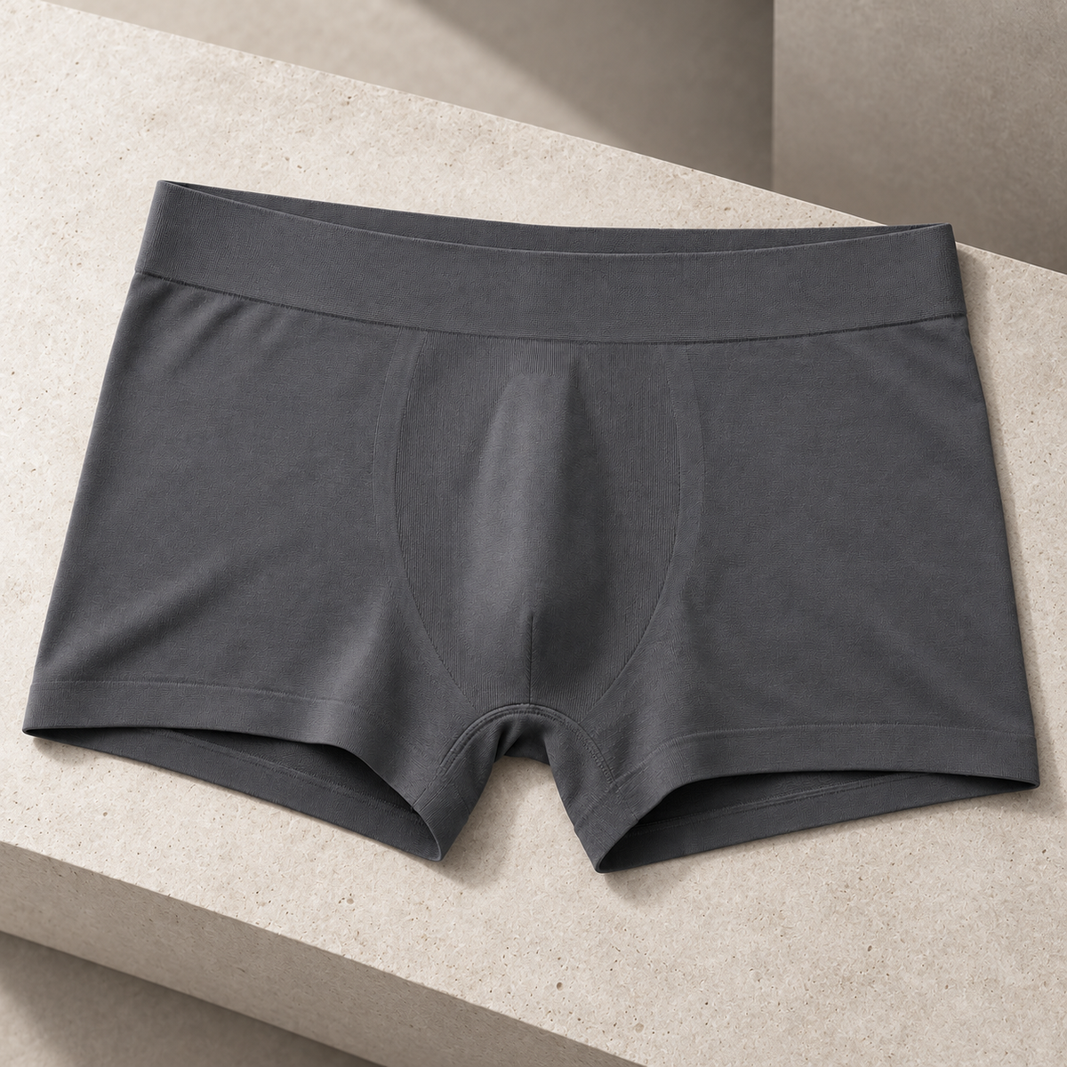 Youthrisewell Charcoal Seamless Comfort Boxer Briefs with Smooth Waistband