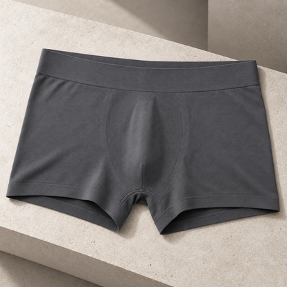 Youthrisewell Charcoal Seamless Comfort Boxer Briefs with Smooth Waistband