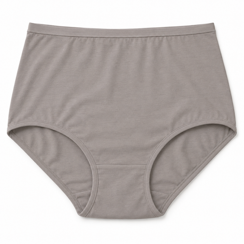 Youthrisewell Warm Stone Gray High-Waist Everyday Comfort Briefs