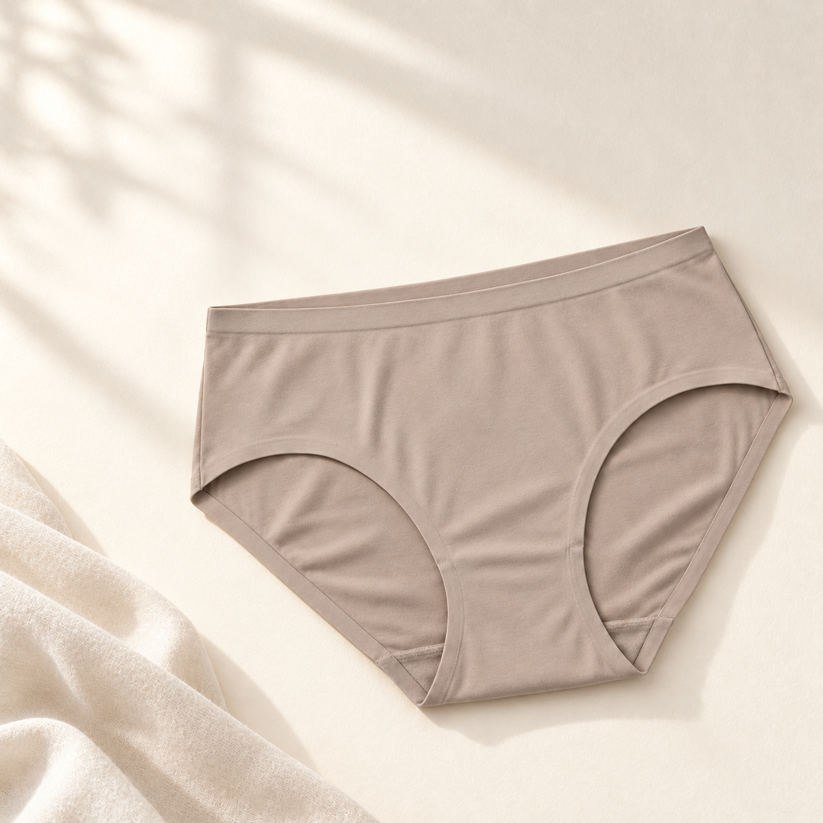 Youthrisewell Warm Taupe Seamless Everyday Comfort Hipster Briefs