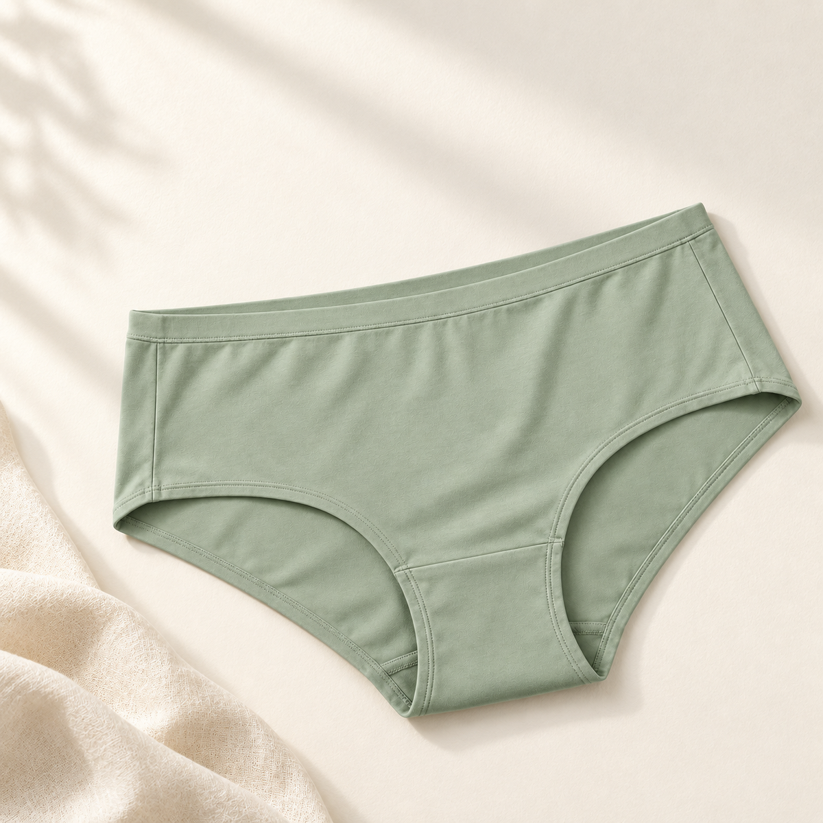 Youthrisewell Sage Green Mid-Rise Everyday Comfort Briefs