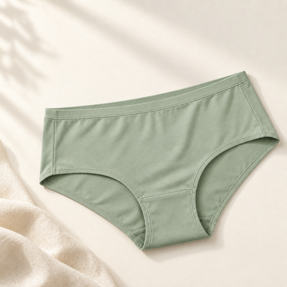 Youthrisewell Sage Green Mid-Rise Everyday Comfort Briefs