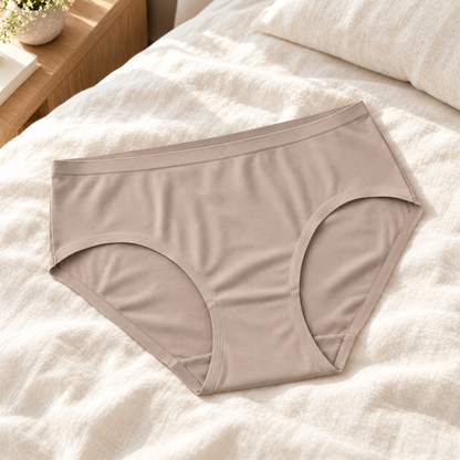 Youthrisewell Warm Taupe Seamless Everyday Comfort Hipster Briefs