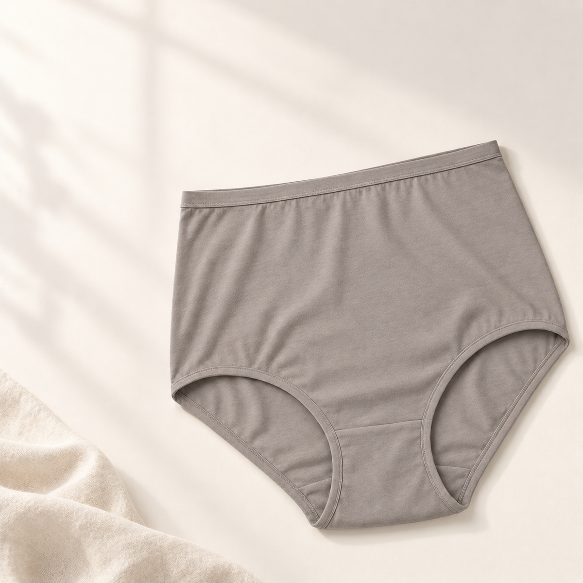 Youthrisewell Warm Stone Gray High-Waist Everyday Comfort Briefs