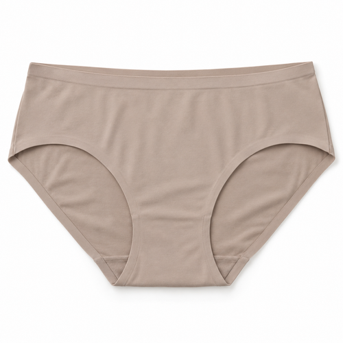 Youthrisewell Warm Taupe Seamless Everyday Comfort Hipster Briefs
